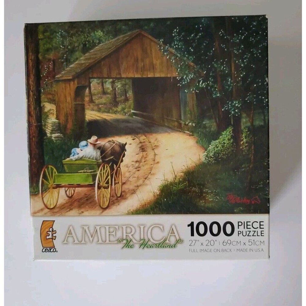 Ceaco America The Heartland 1000 Piece Jigsaw Puzzle 27x20 NEW 2009